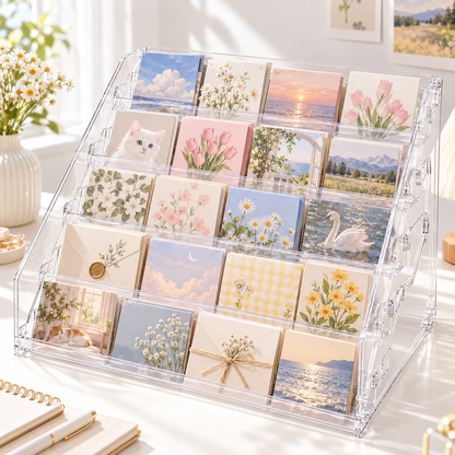 Clear Multi-Tier Collectible Display Organizer