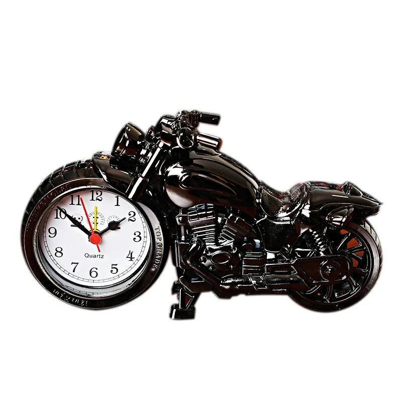 Motorcycle-Shaped Analog Alarm Clock